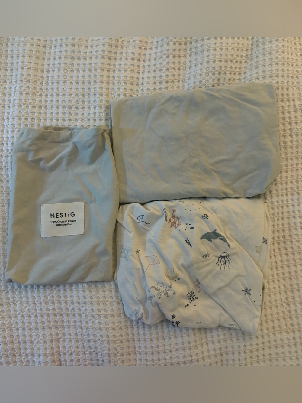 Nestig Mini Crib 100% OEKO-TEX GOTS-certified organic cotton fitted Sheets